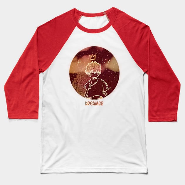 Dreamer Baseball T-Shirt by Meruod